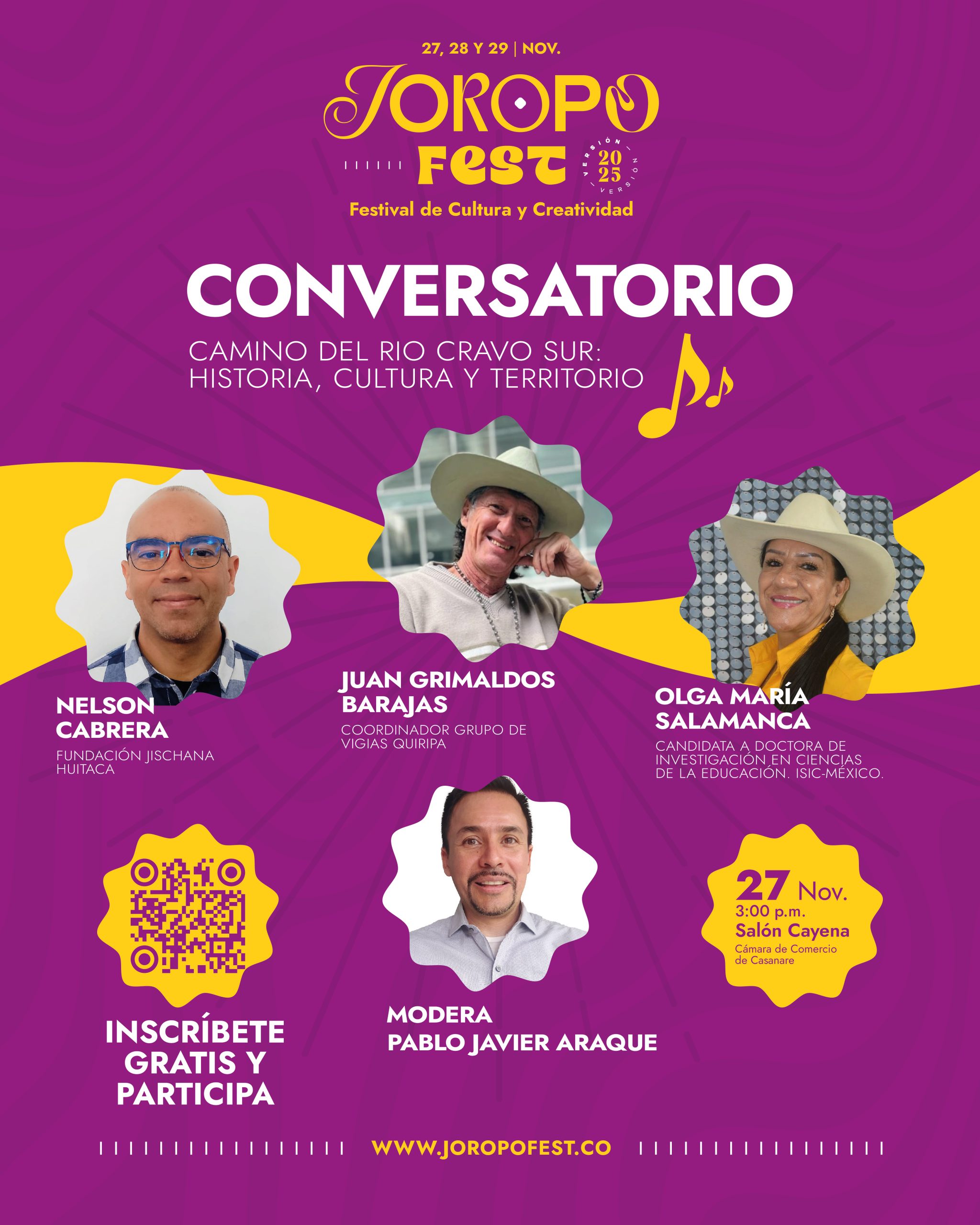 Conversatorio camino del río cravo sur - historia cultura y territorio