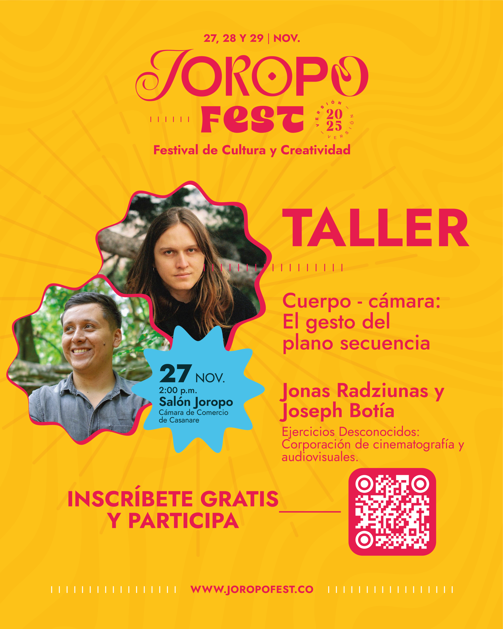 27 nov 02:00 pm Salón Joropo Taller - Cuando el joropo cuenta de la escritura al audiovisual