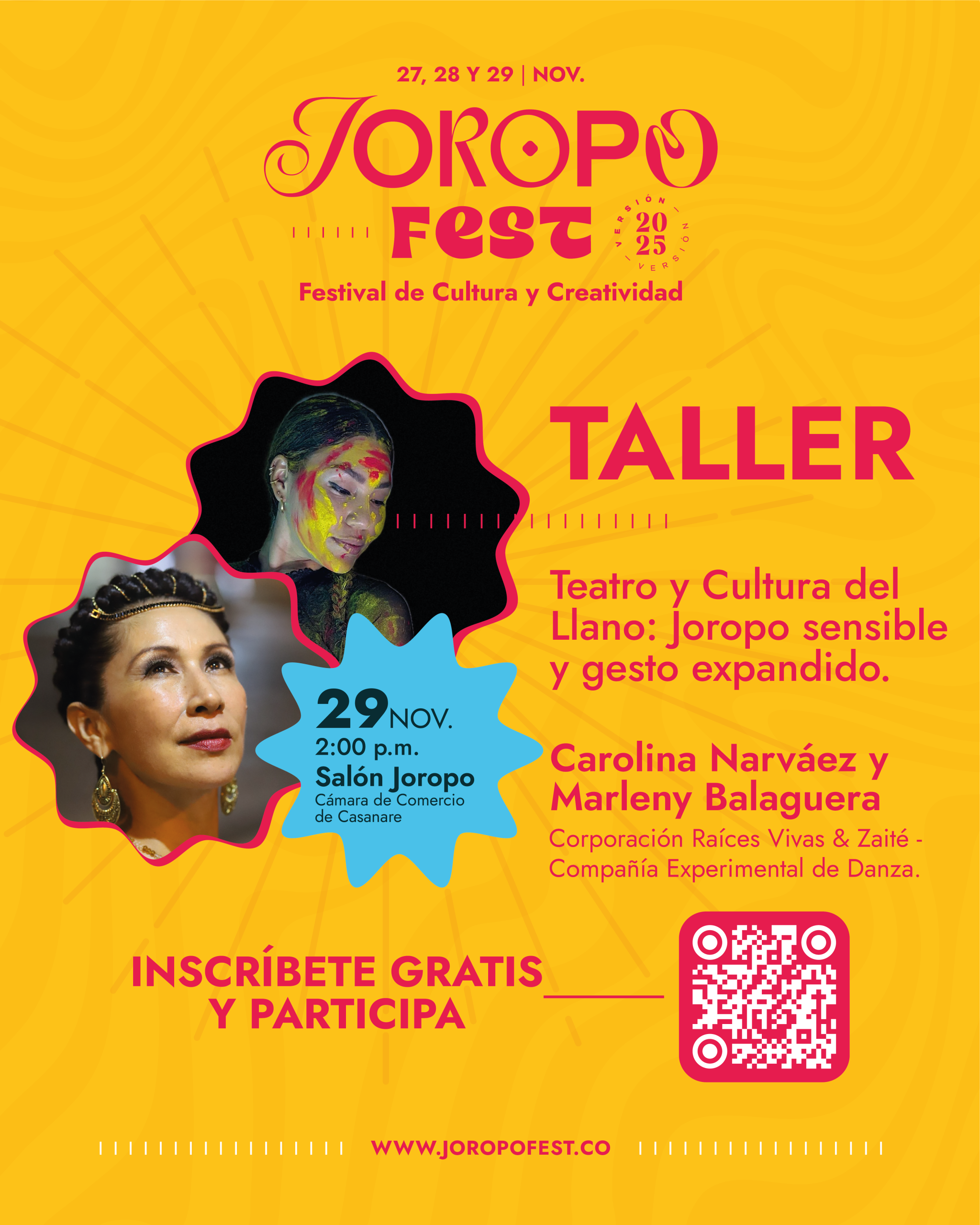 29 nov 02:00 pm Salón Joropo Taller - Teatro y Cultura del Llano, Joropo Sensible y gesto expandido